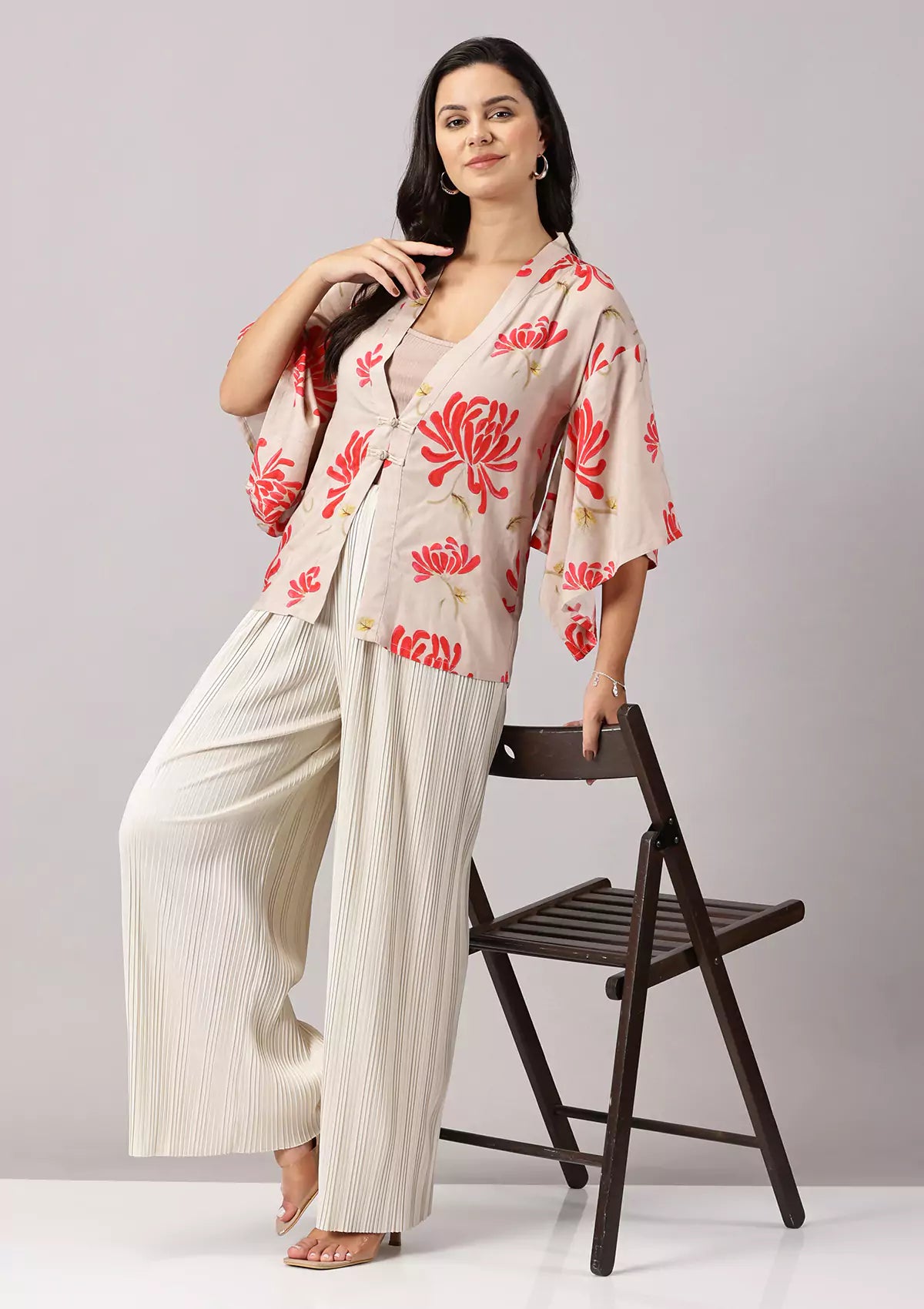 Haruka - Printed Kimono Jacket For Women
