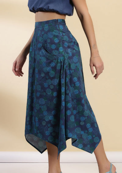 Aegean - Retro Printed Skirt