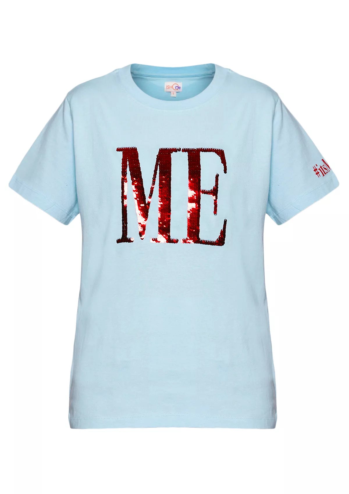 Reversible Sequin (Blue) t-shirt price online at IshqME