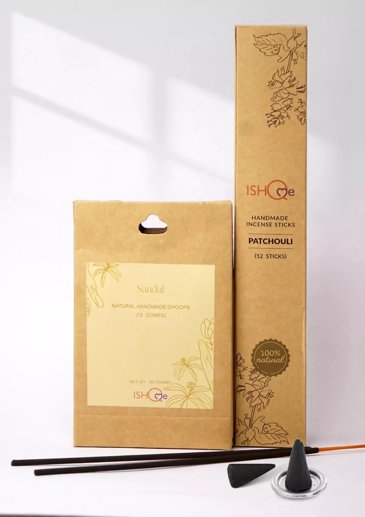 Incense stick and Sandal dhoop cone set