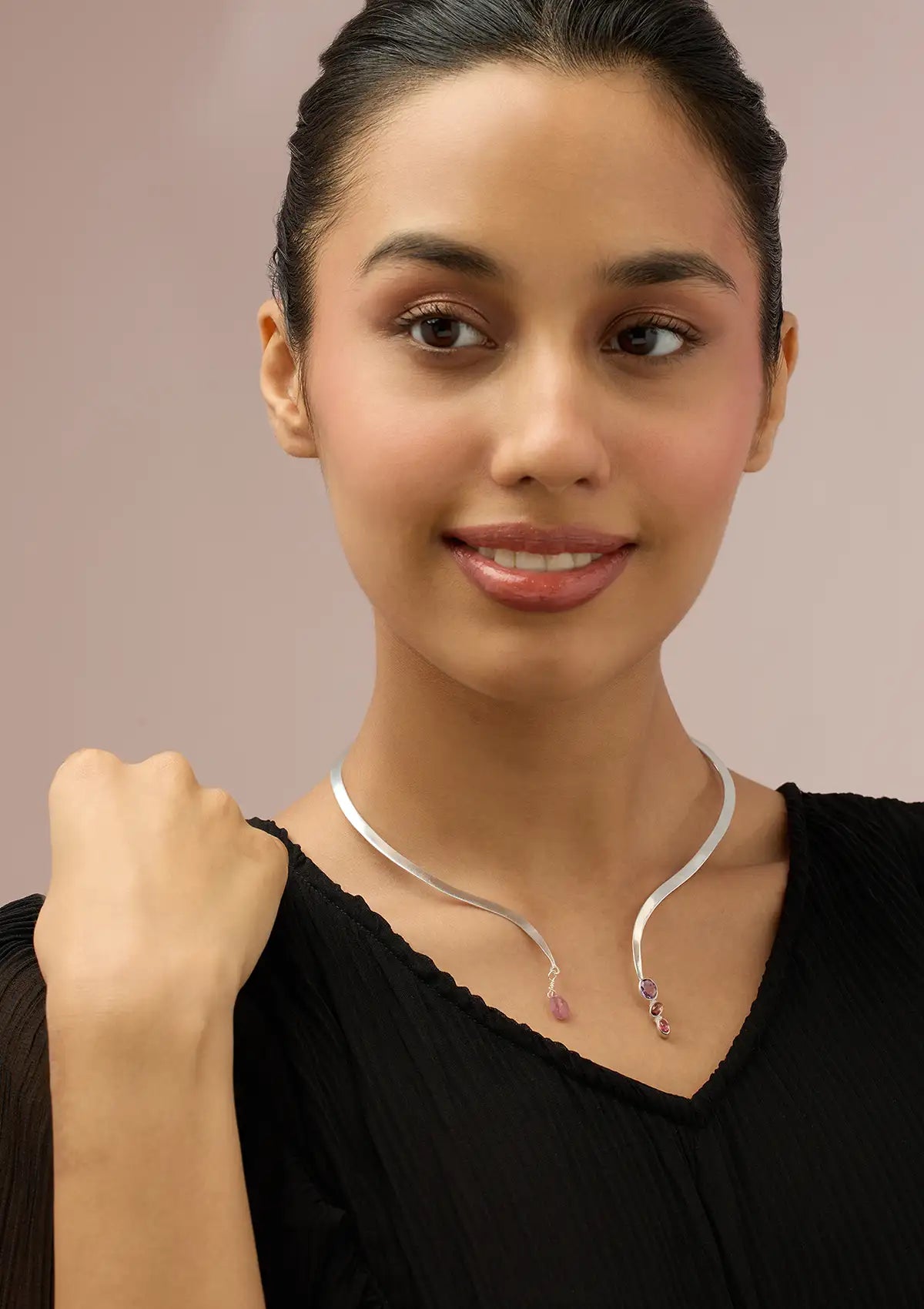 Silver necklace for women