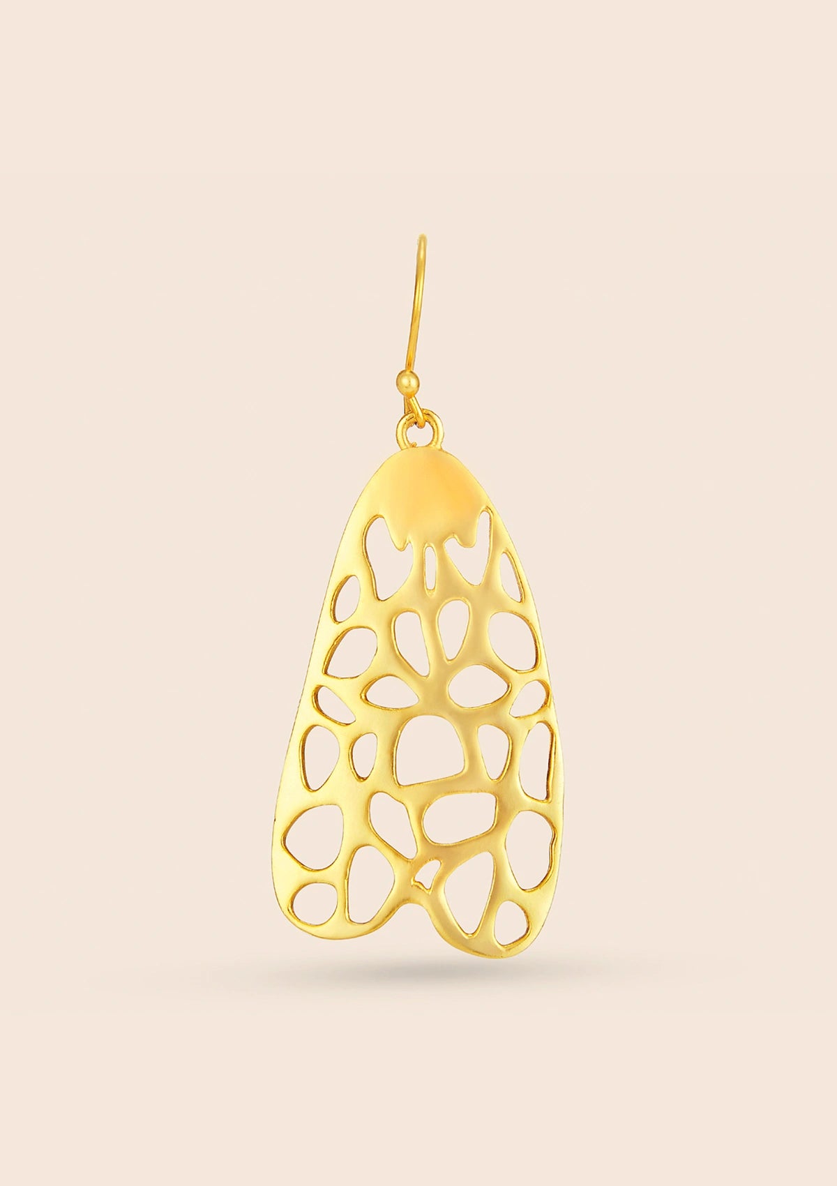 Statement cutwork dangle earrings for women