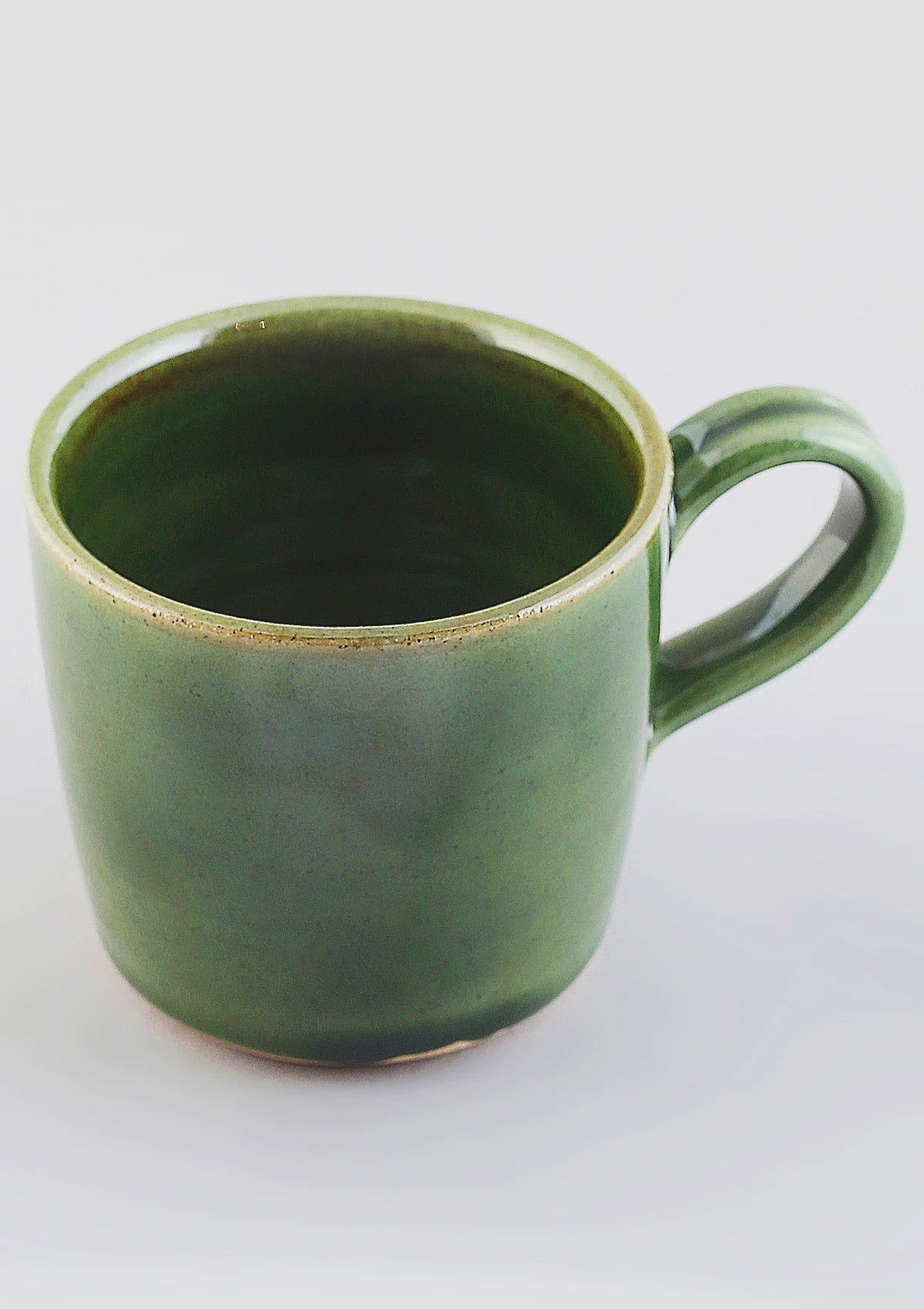 Tea Cup - Olive Green (Set of 2) ceramic tableware