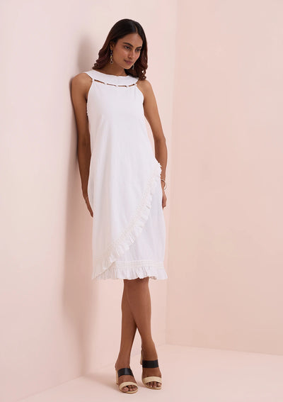Vanilla Ice - Stylized Neckline Dress