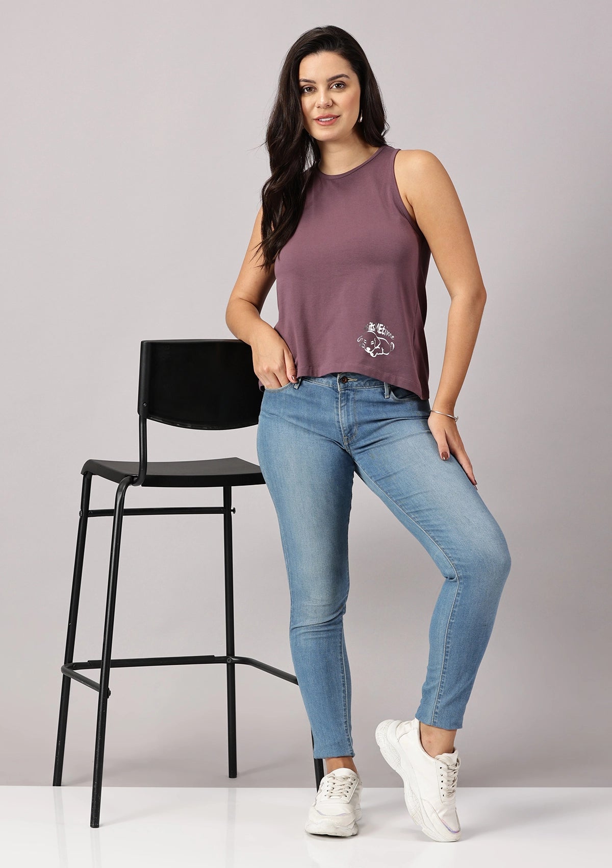 Wanderer Puppy tank top for women by IshqME