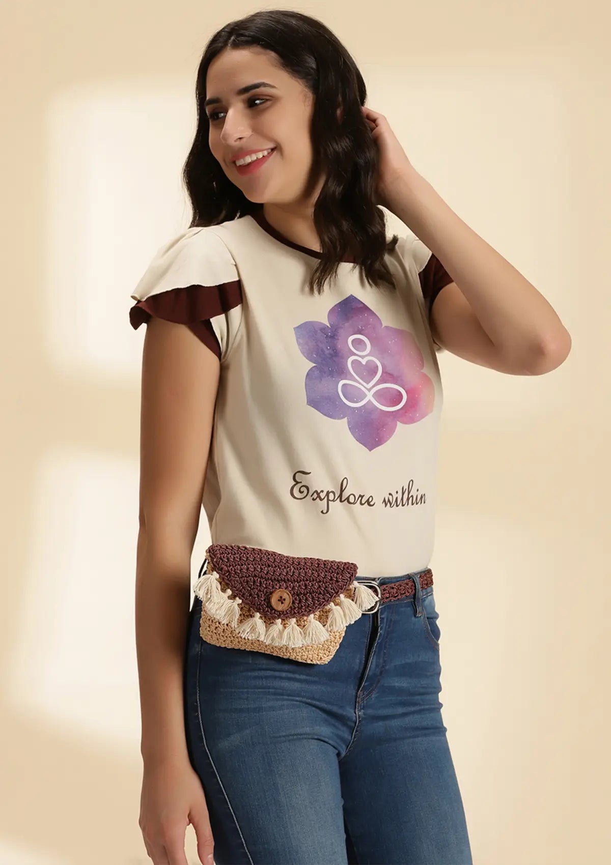 Women's dual tone fanny pack