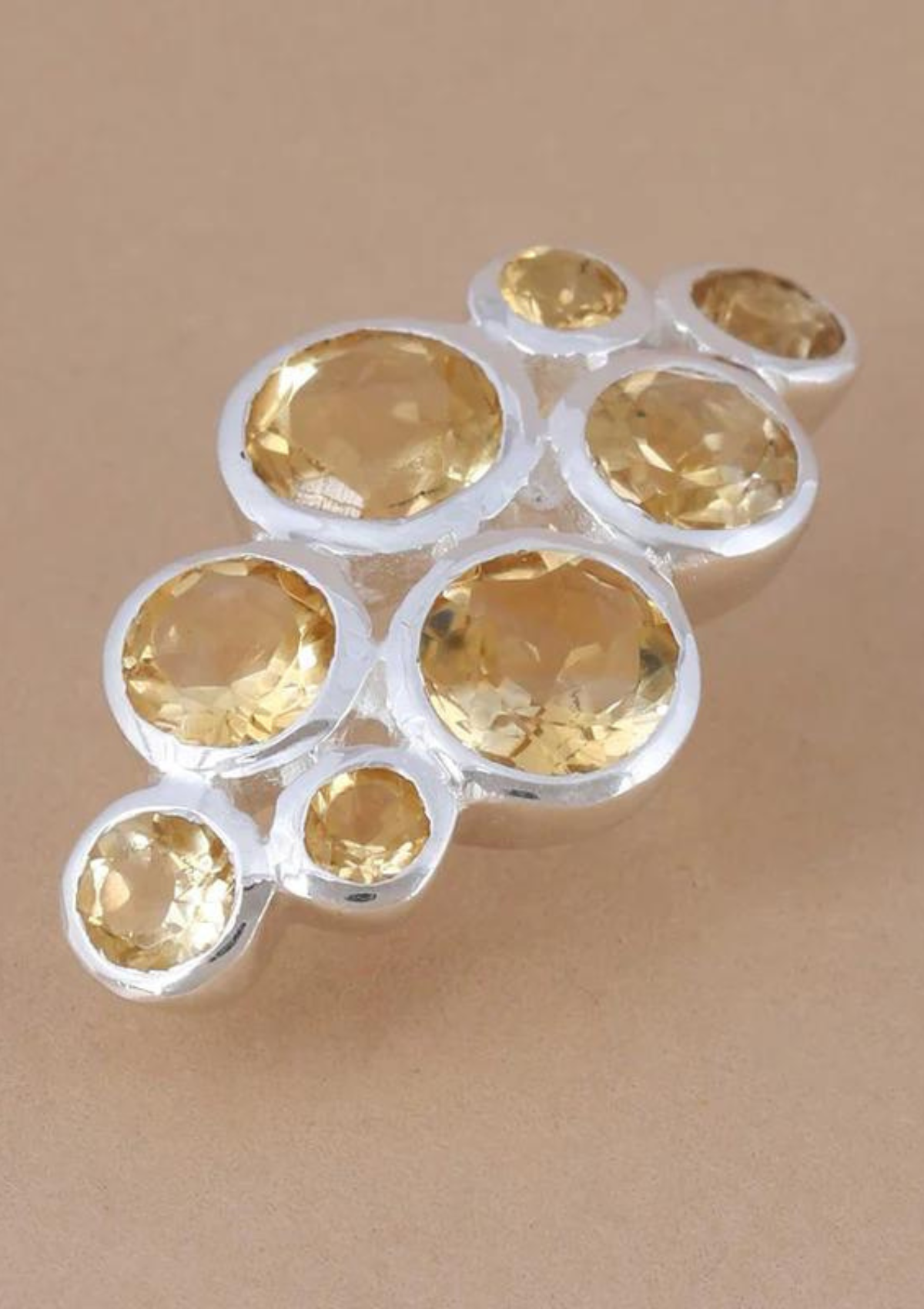 Buy Citrine Silver Stud Earring online