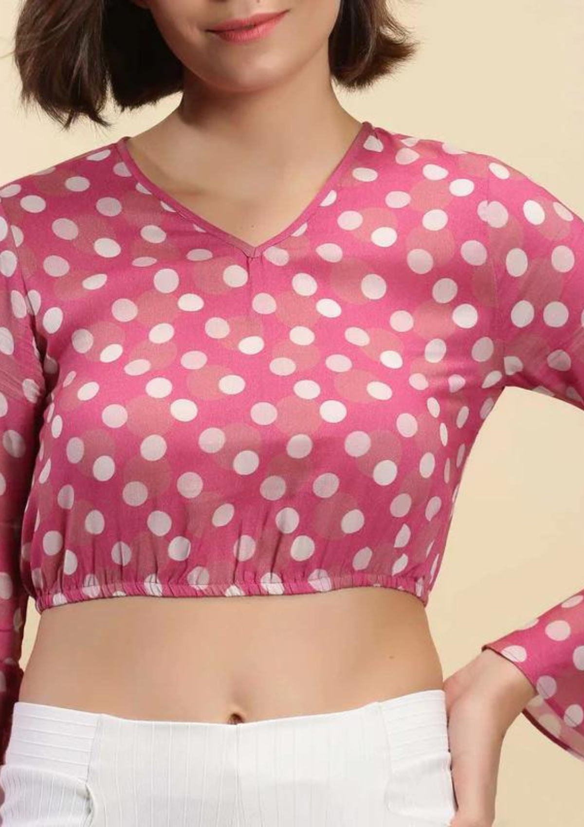 Polka Dots Crop Top