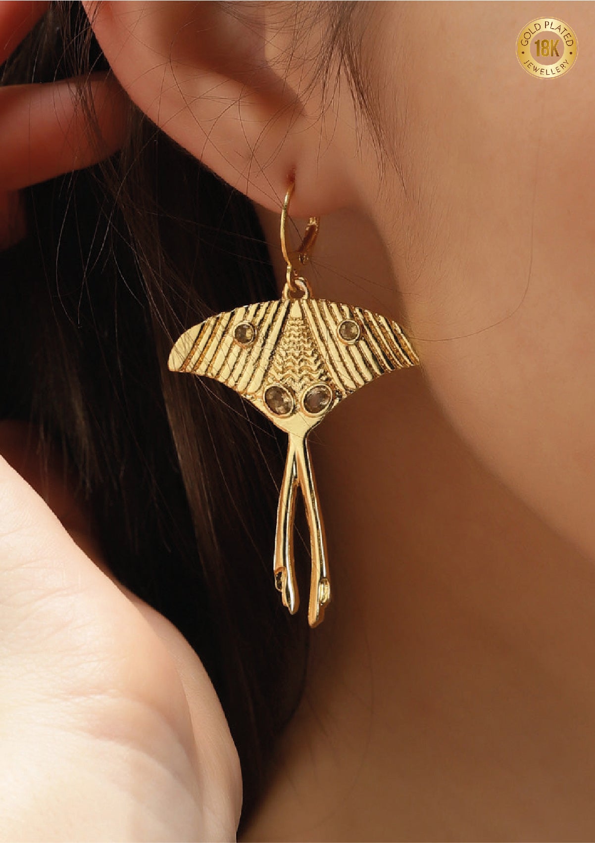 Madagascar Comet Moth Earring price