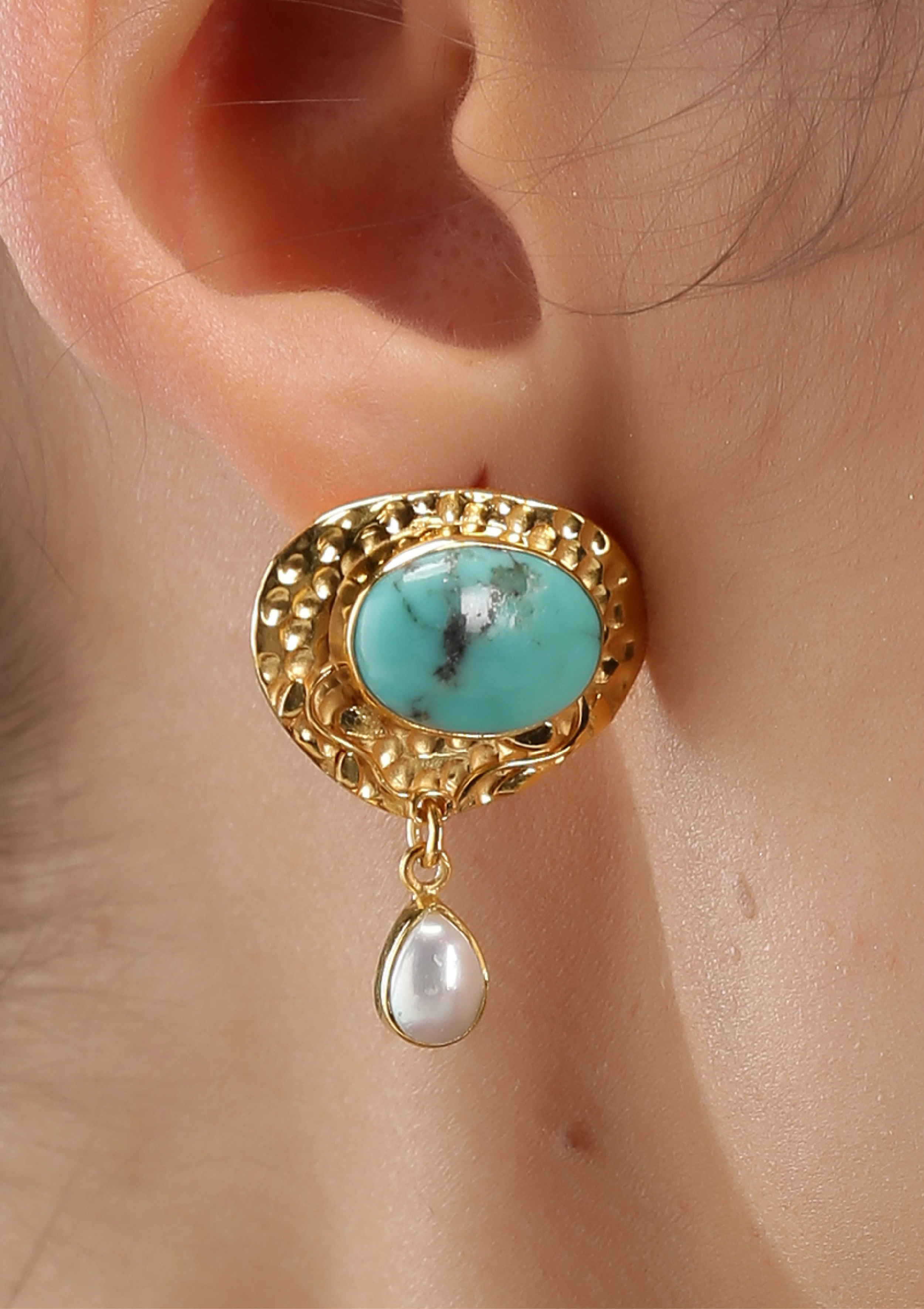 Turquoise Silver Earrings