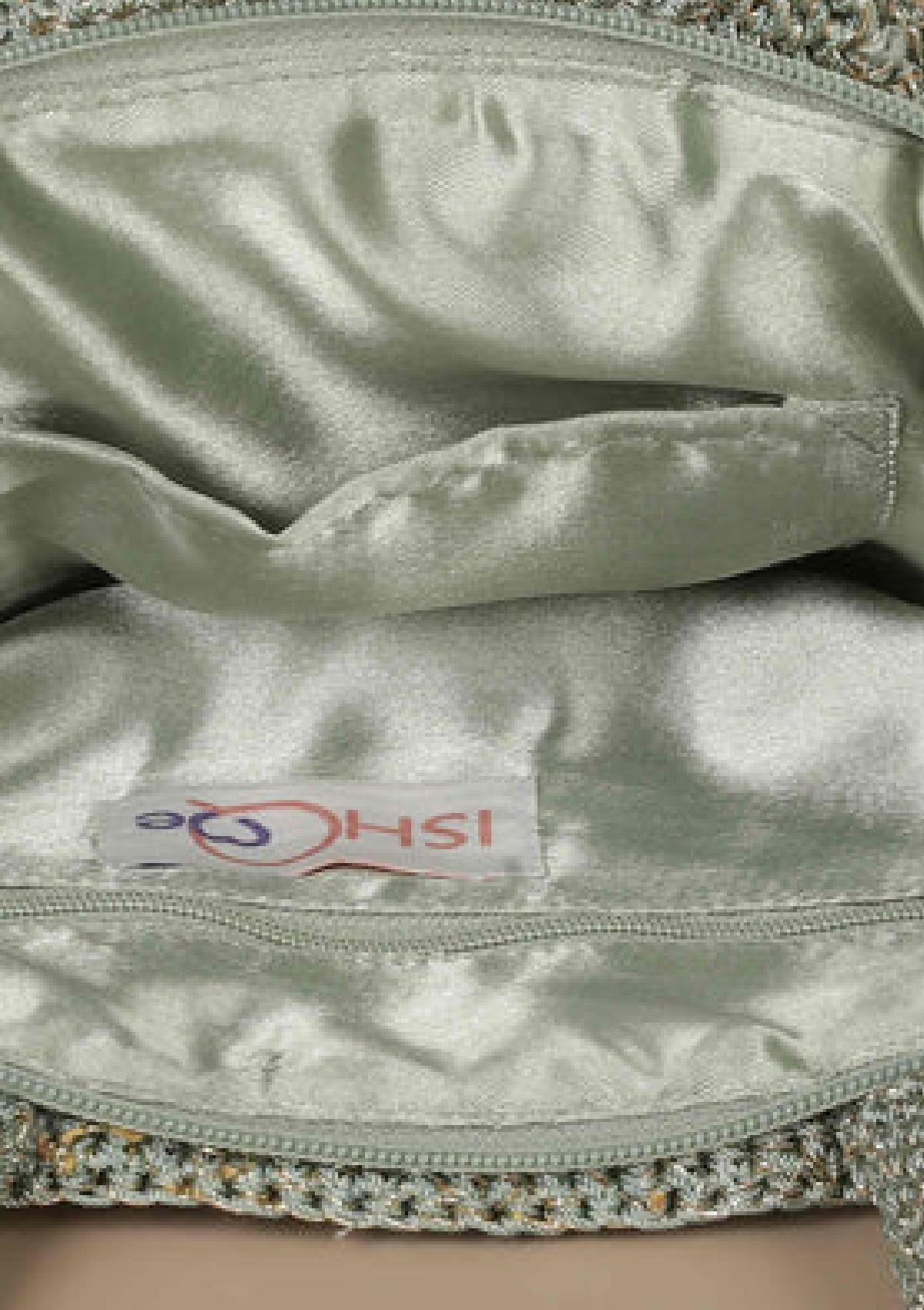 Sequined Crochet Mini Handheld Bag