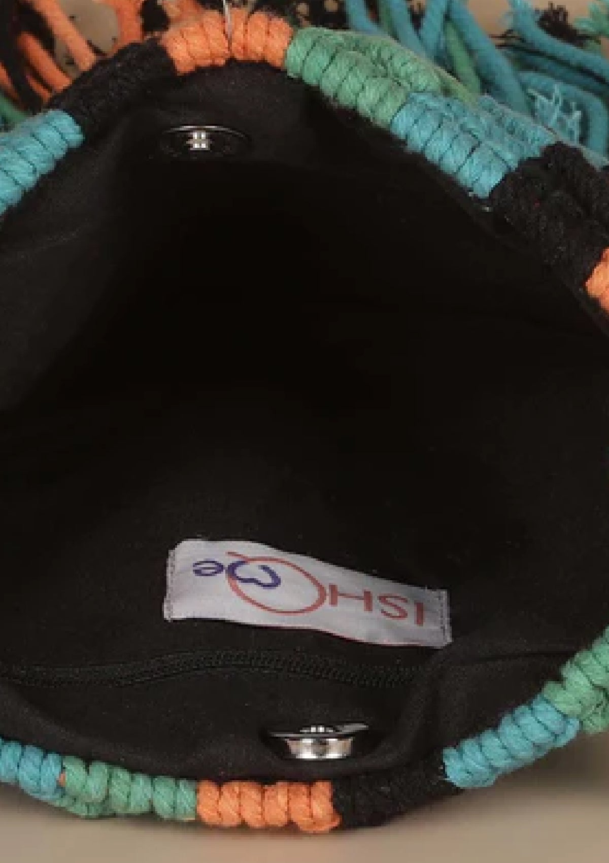 Macrame Crossbody Bag with Tassels