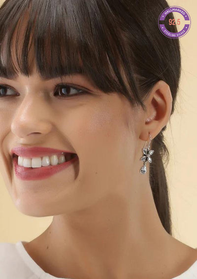 Silver Zircon Earring