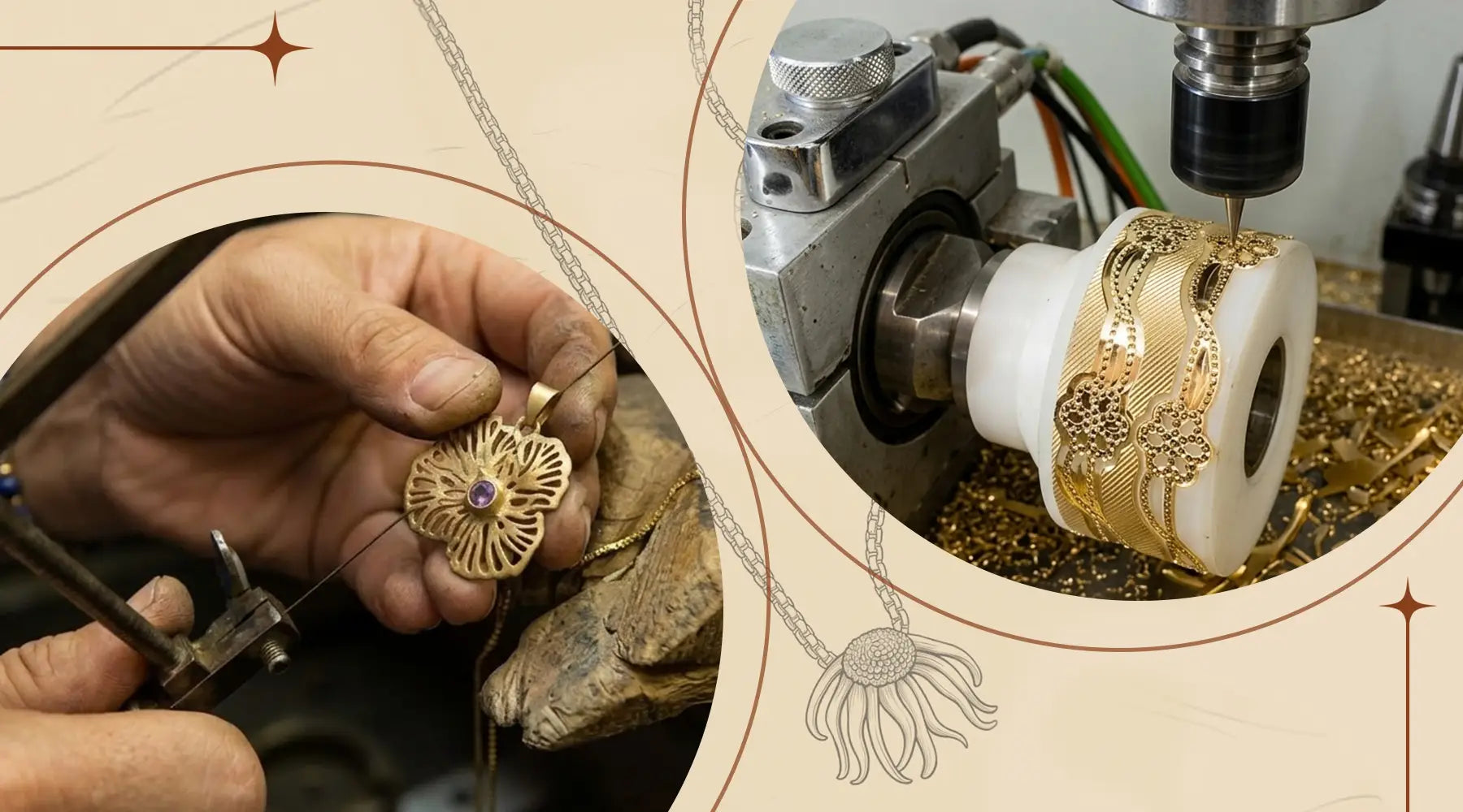 Machine made vs hand made jewellery - What's the real difference?