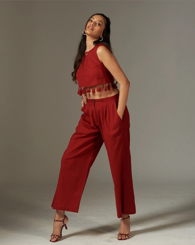 Buy Rio - Brick Red Co-ord Set 