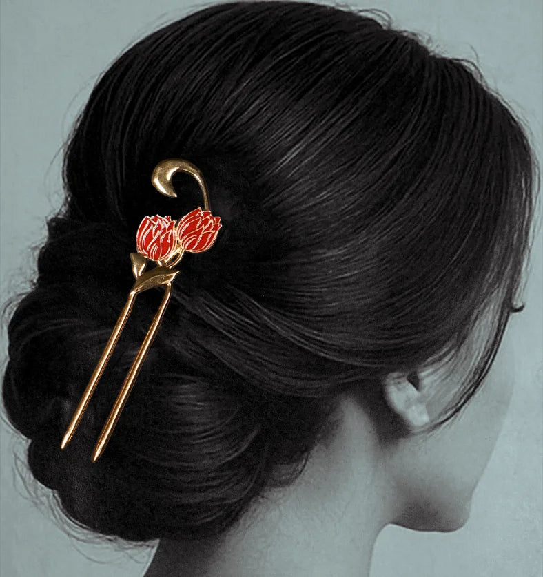 Buy Duo Bloom Bun Pin Online