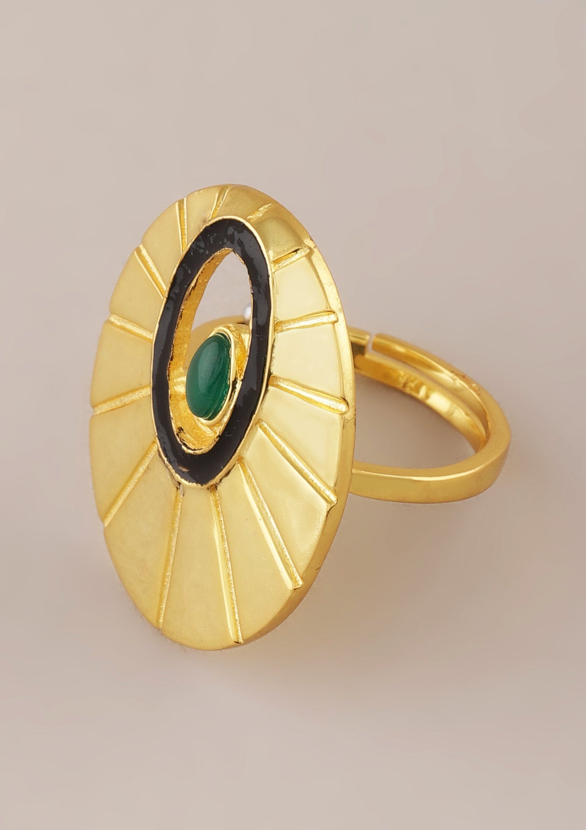 18K gold plated Adjustable Seedpod Ring