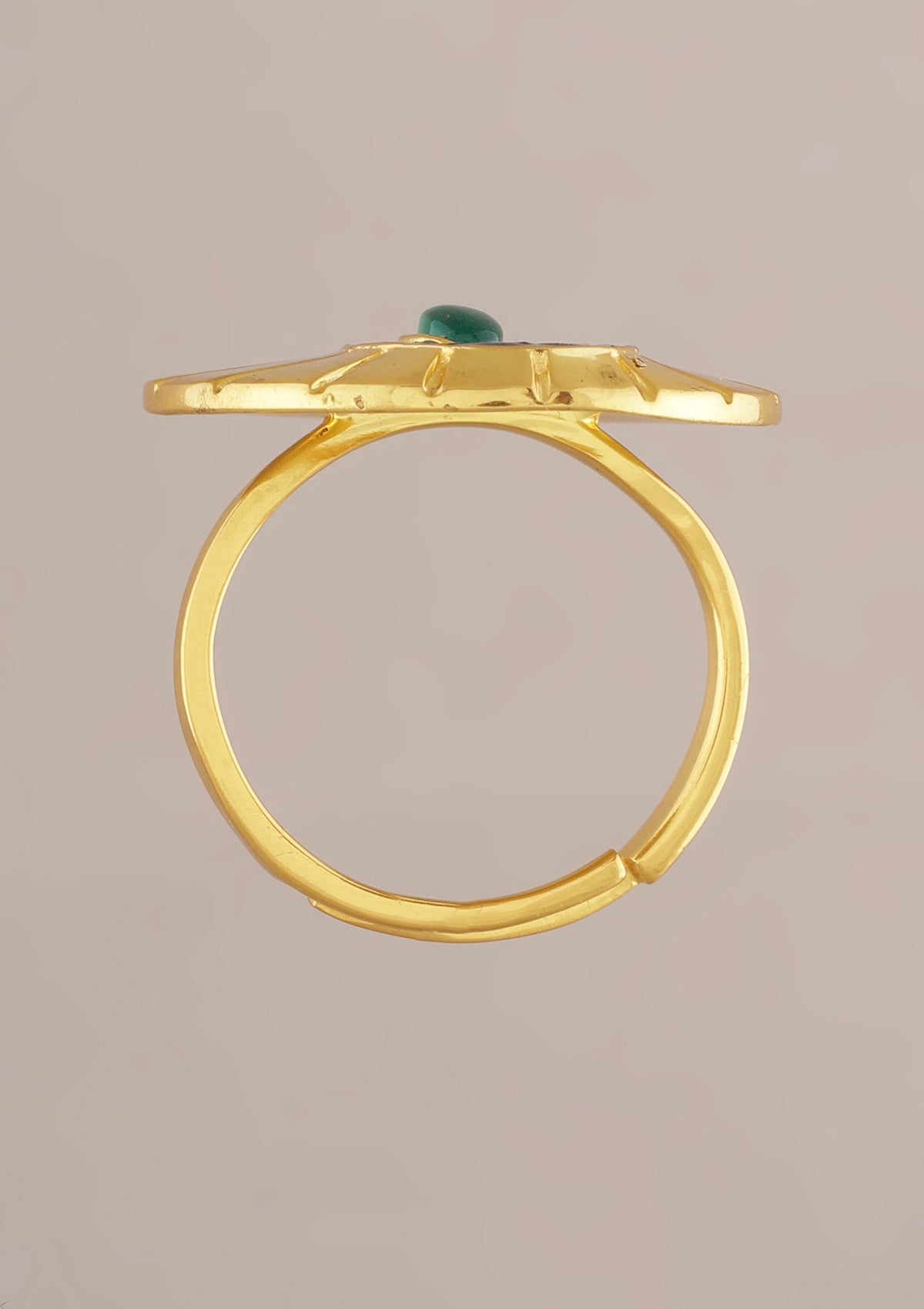 18K gold plated Adjustable Seedpod Ring