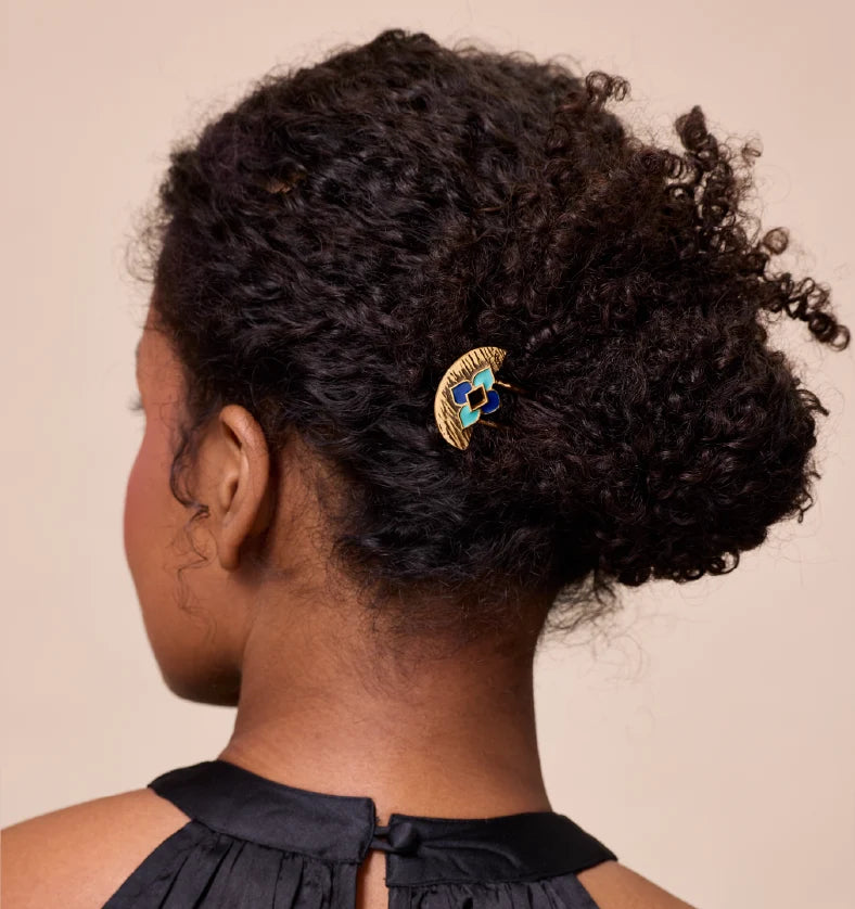Buy Textured Mosaic Bun Pin for women