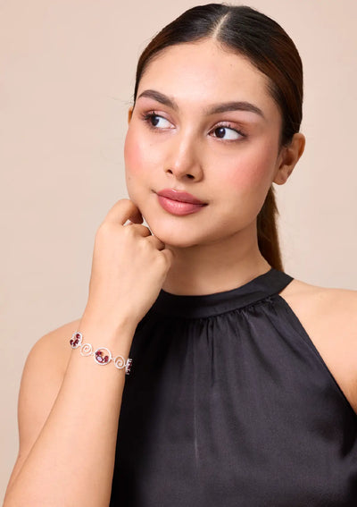 Cherry Cluster Swirl Bracelet