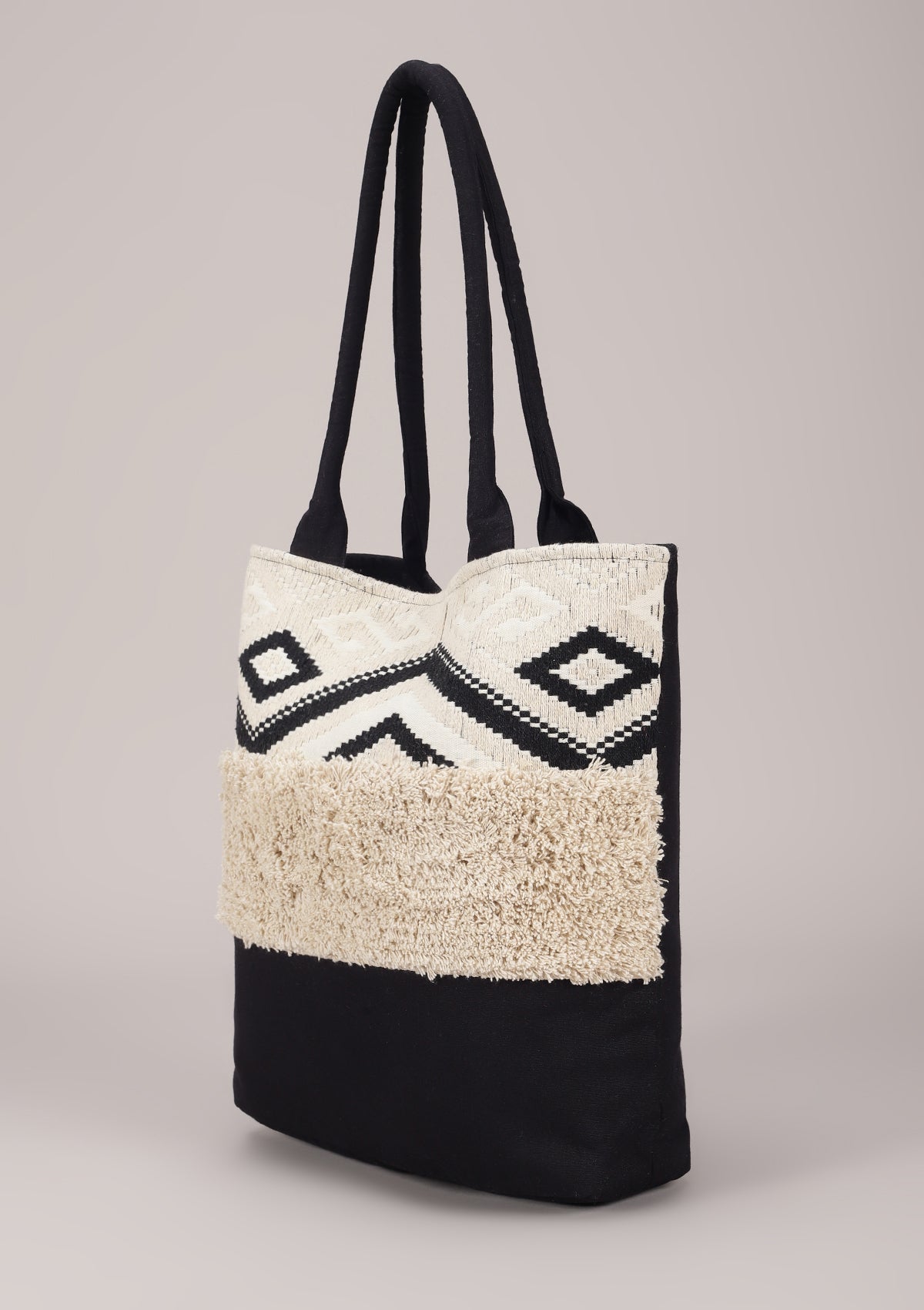 Monochrome Elegant Tote Bag - IshqMe