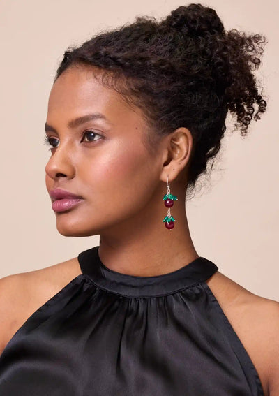 The Cherry Drop Dangler Earrings