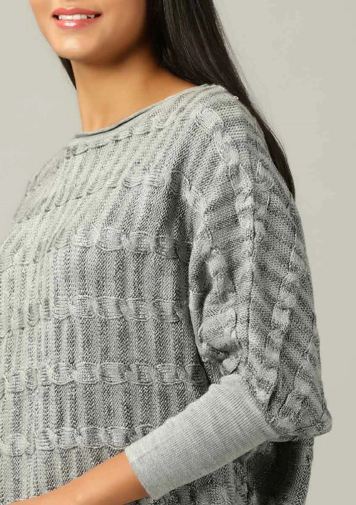 Buy Grey Shimmer Pullover