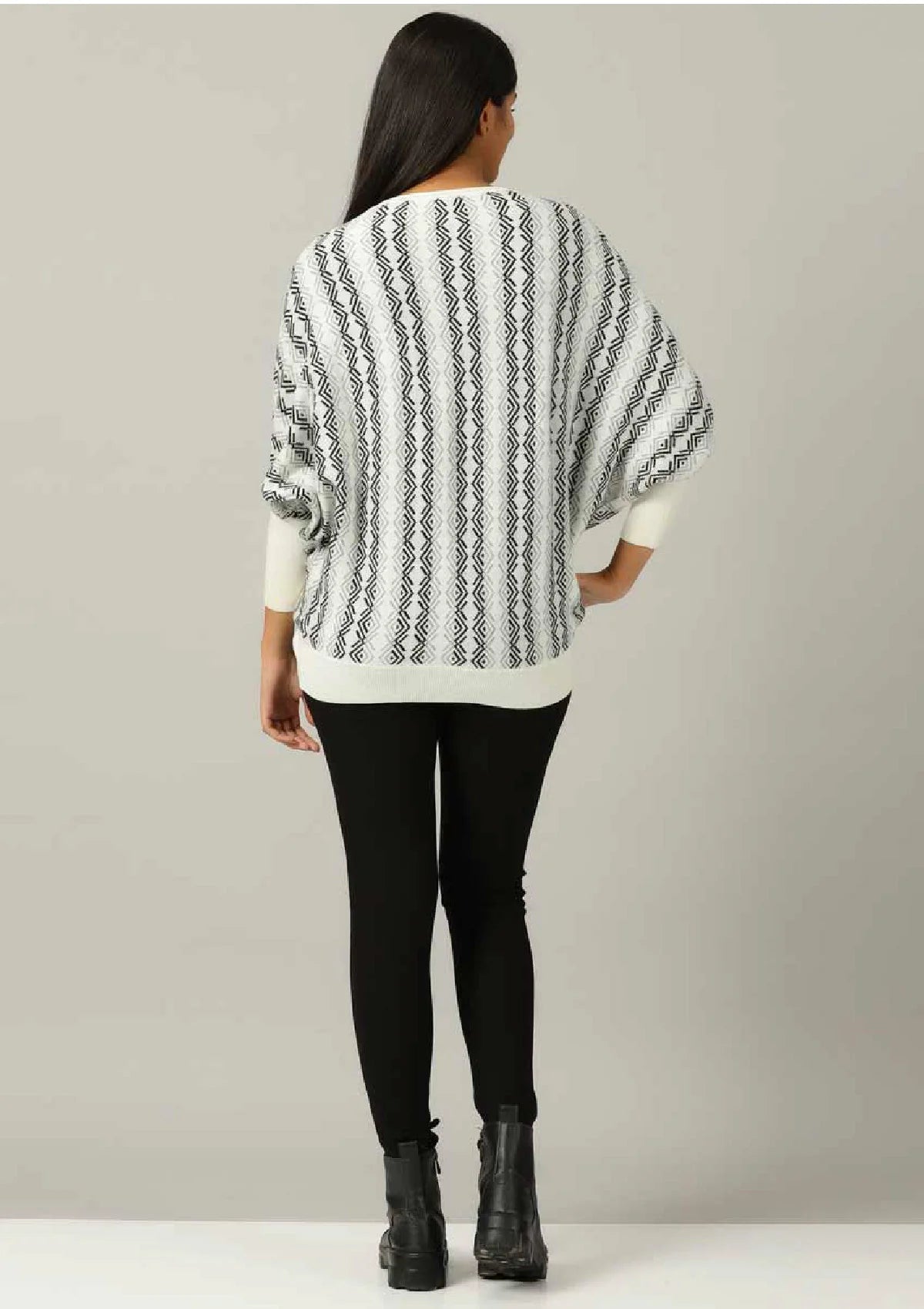 Batwing Pullover - White For Women