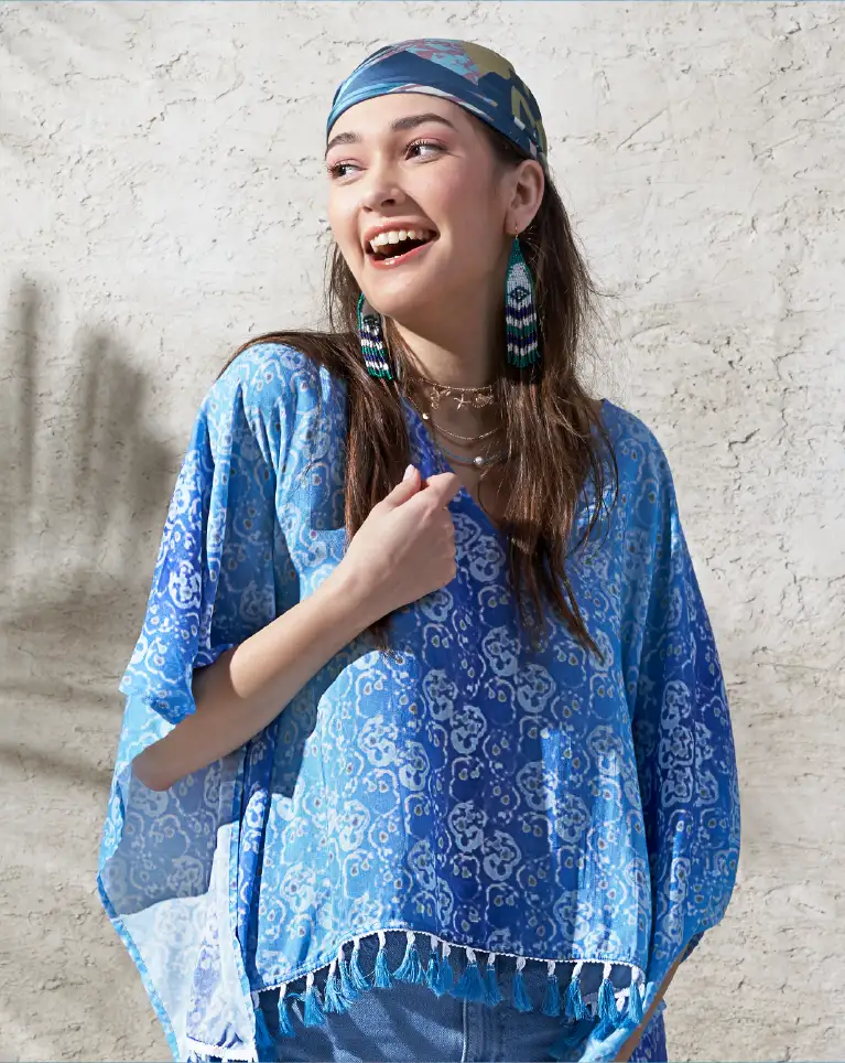 Buy Nerida - Printed Kaftan Top for women