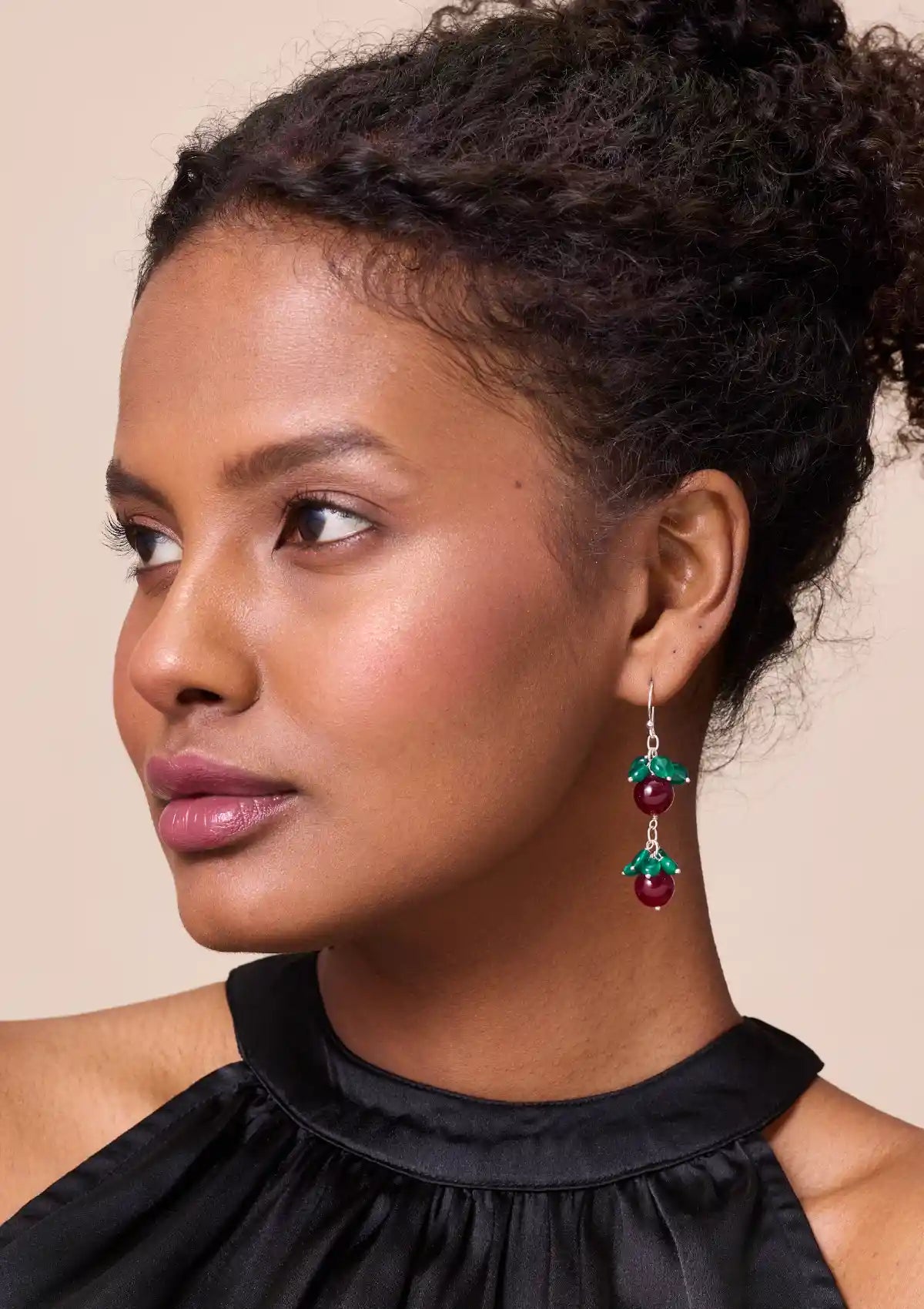 The Cherry Drop Dangler Earrings Online