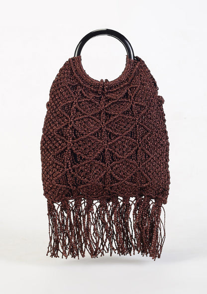 Malai Dori Fringed Bag - IshqMe