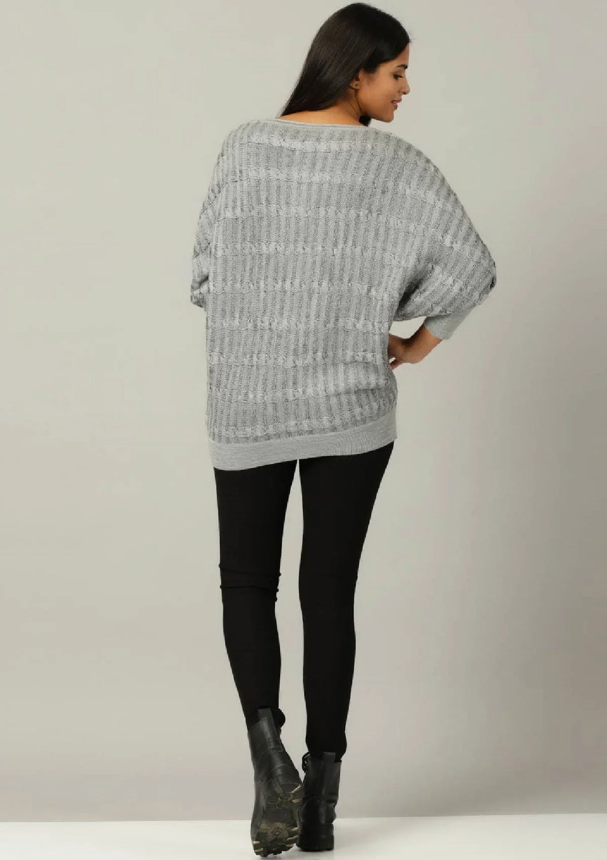 Grey Shimmer Pullover Online