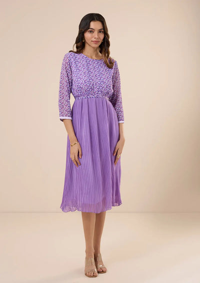 Buy Cleo - A-Line Accordion Pleated Dress Online