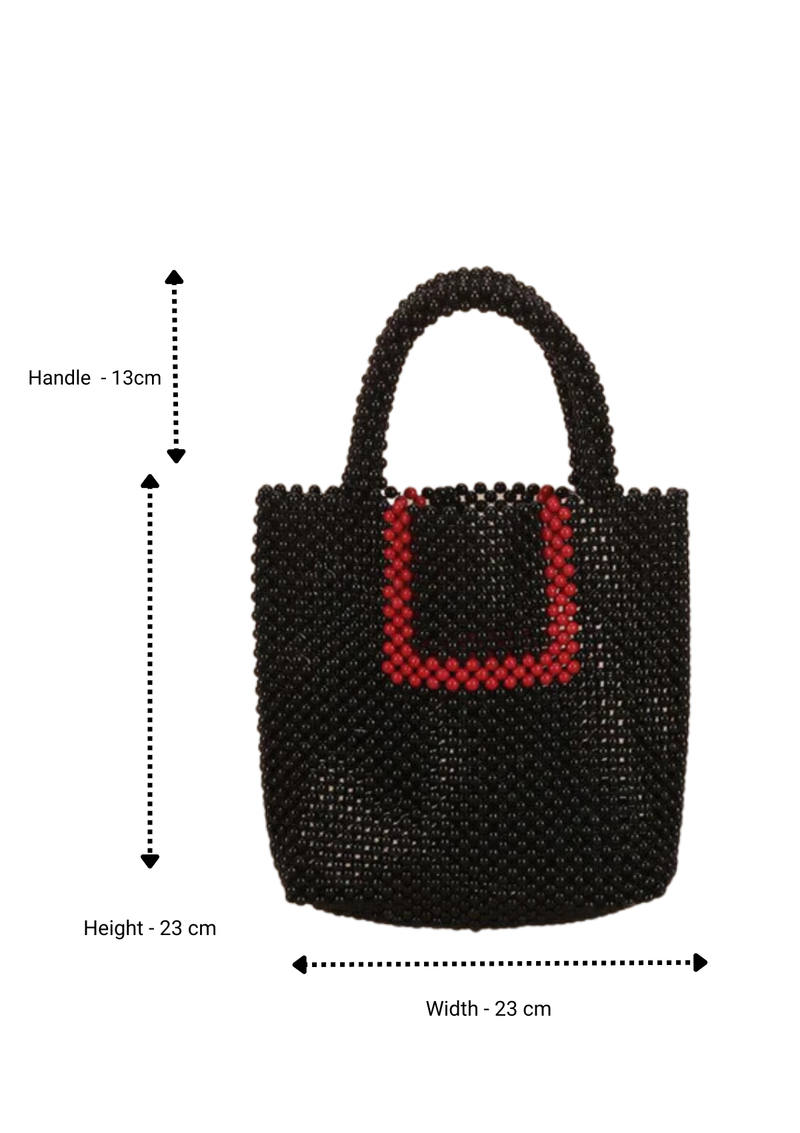 Beaded mini tote discount bag