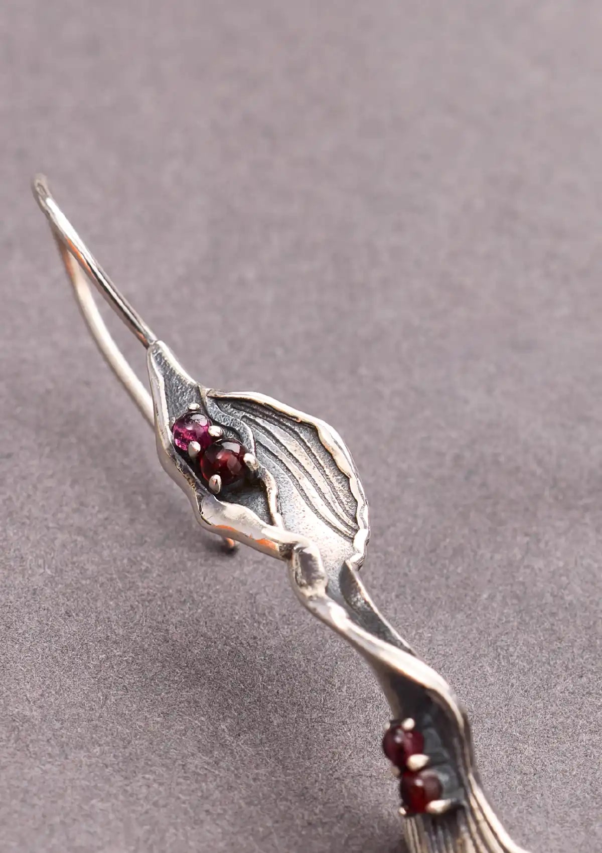 Wine Splash Garnet Earring Price