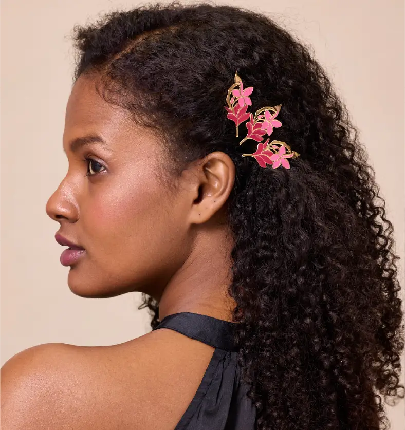 buy Pink Bloom hair Clip for women online