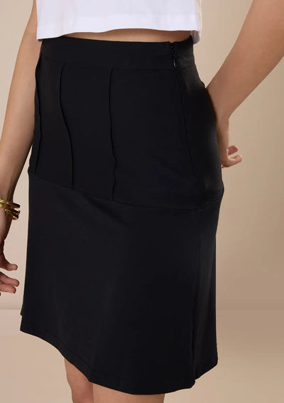 Starlit - Black A-Line Skirt
