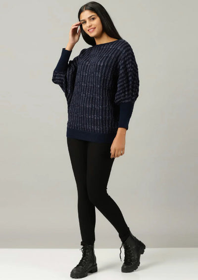 Navy Blue Shimmer Pullover Price