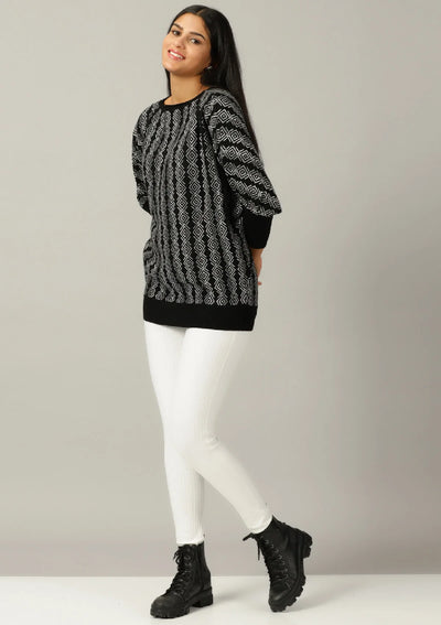 Batwing Pullover - Black For Women