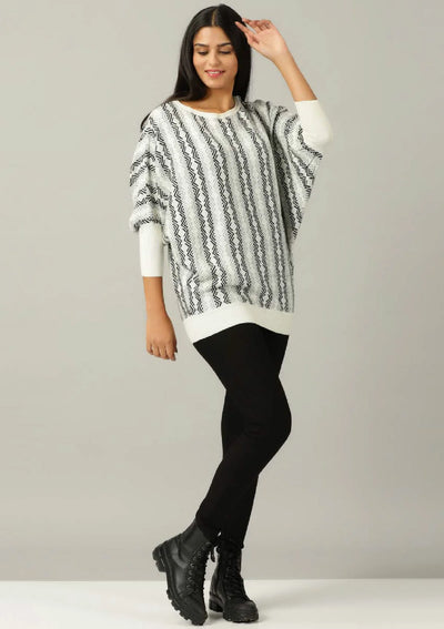 Batwing Pullover - White Price