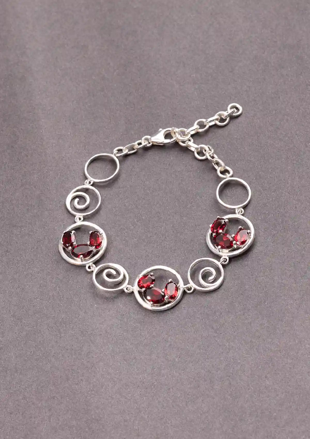Cherry Cluster Swirl Bracelet For Women