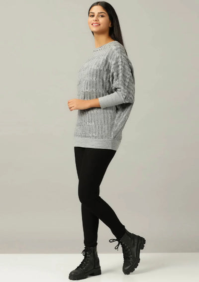 Grey Shimmer Pullover Price