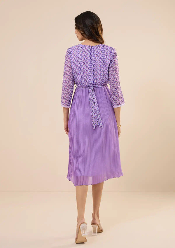 Accordion Pleated Dress – Buy Aline Accordion Pleated Dress from IshqMe
