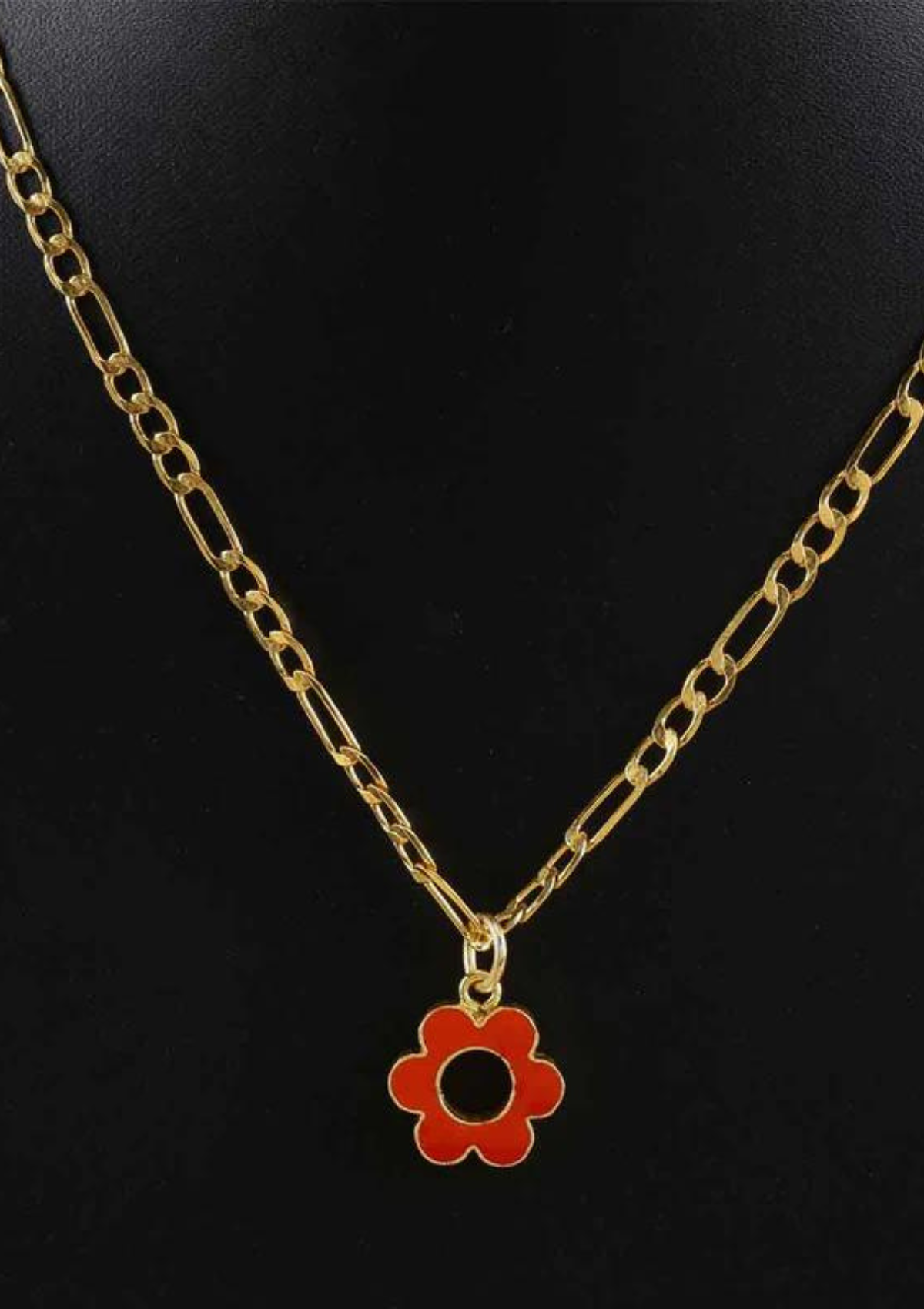 Neon Daisy Flower Pendant (orange)