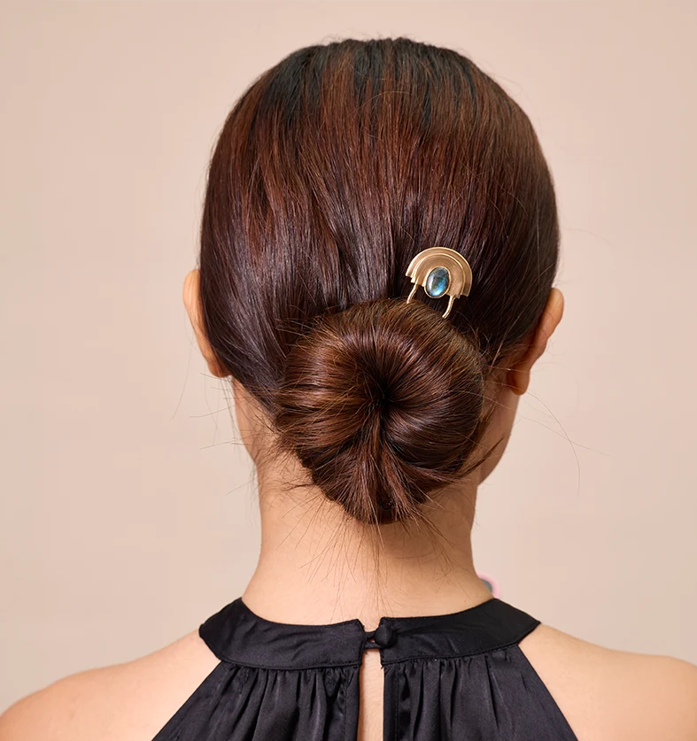 Buy Deco Crescent Bun Pin Online