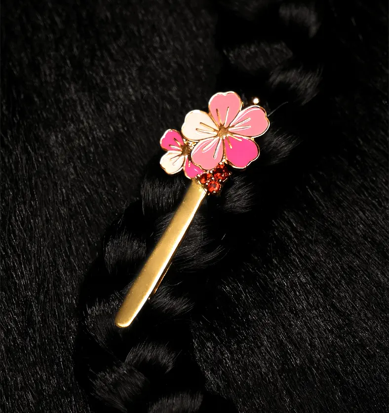 Buy Gilded Petal & Garnet Slide Online