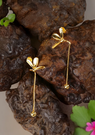 Buy Abstract Floral Drop Earrings Online 