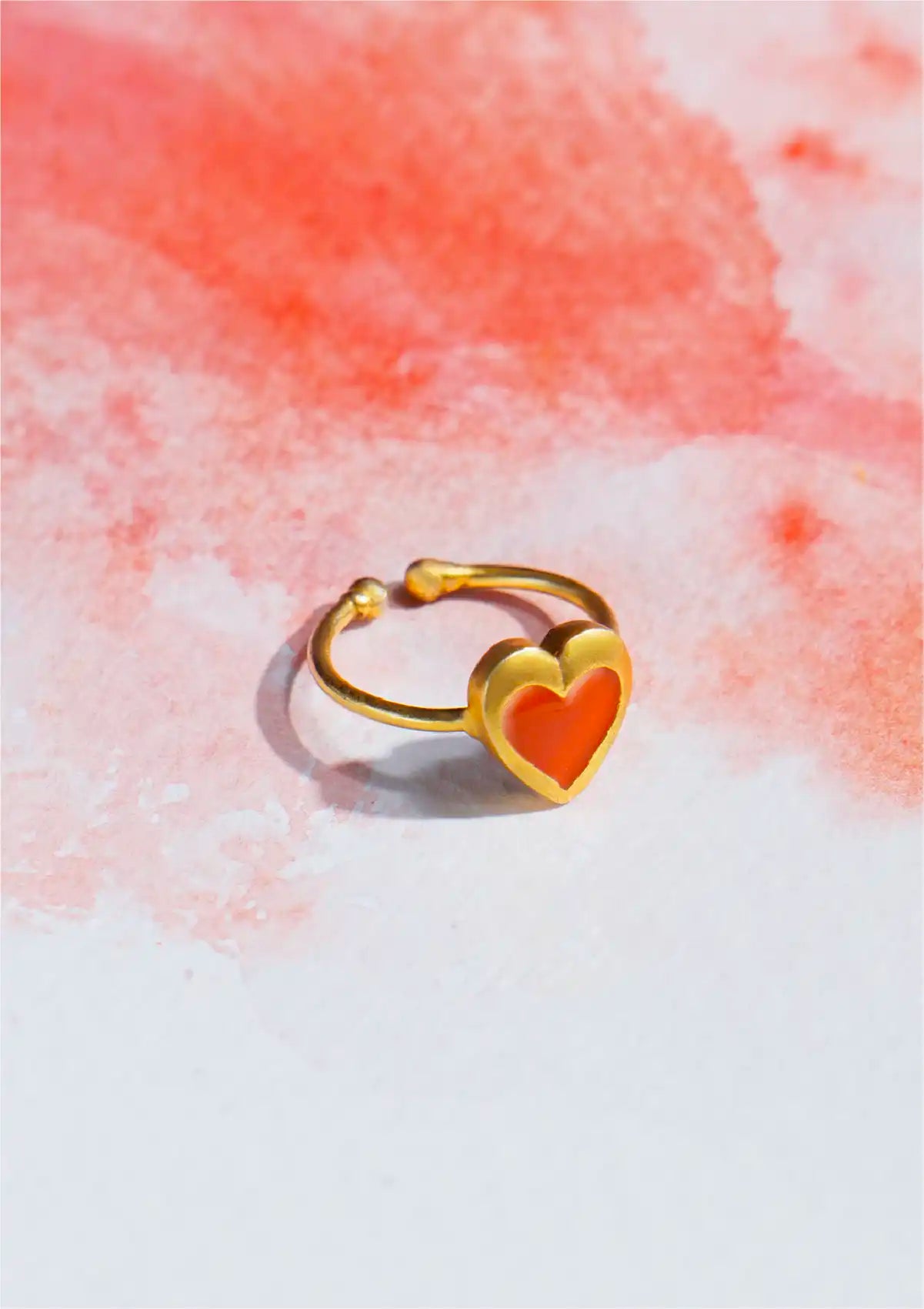 Adjustable Neon Heartshaped Ring