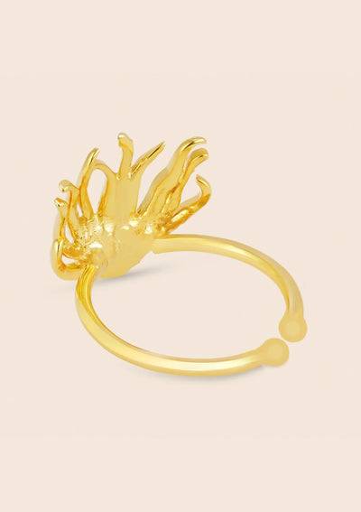 Adjustable Cascading Flower Ring For Women