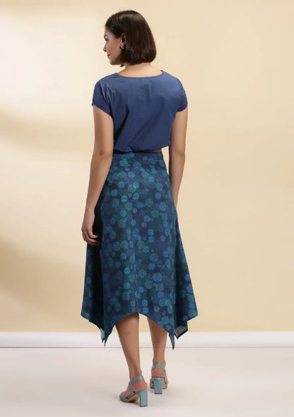 Aegean - Retro Printed Crop Top and Skirt Price